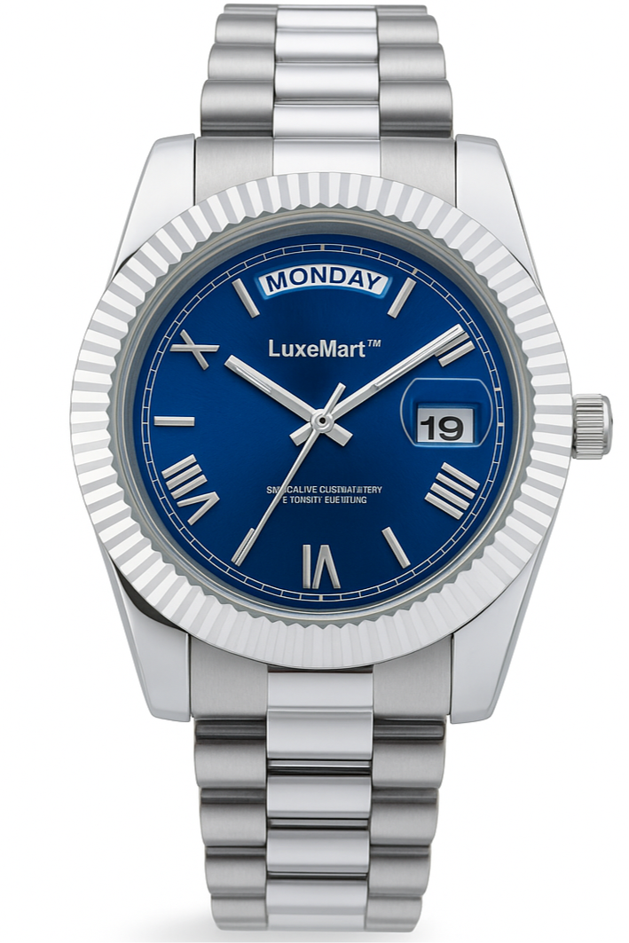 Reloj de Lujo LuxeMart™ – Esfera Azul