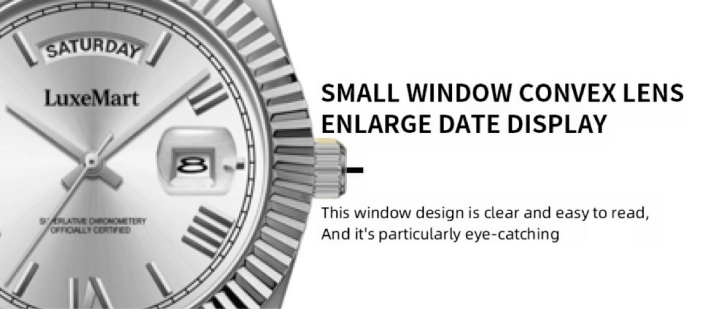 Reloj de Lujo LuxeMart™ – Esfera Plateada